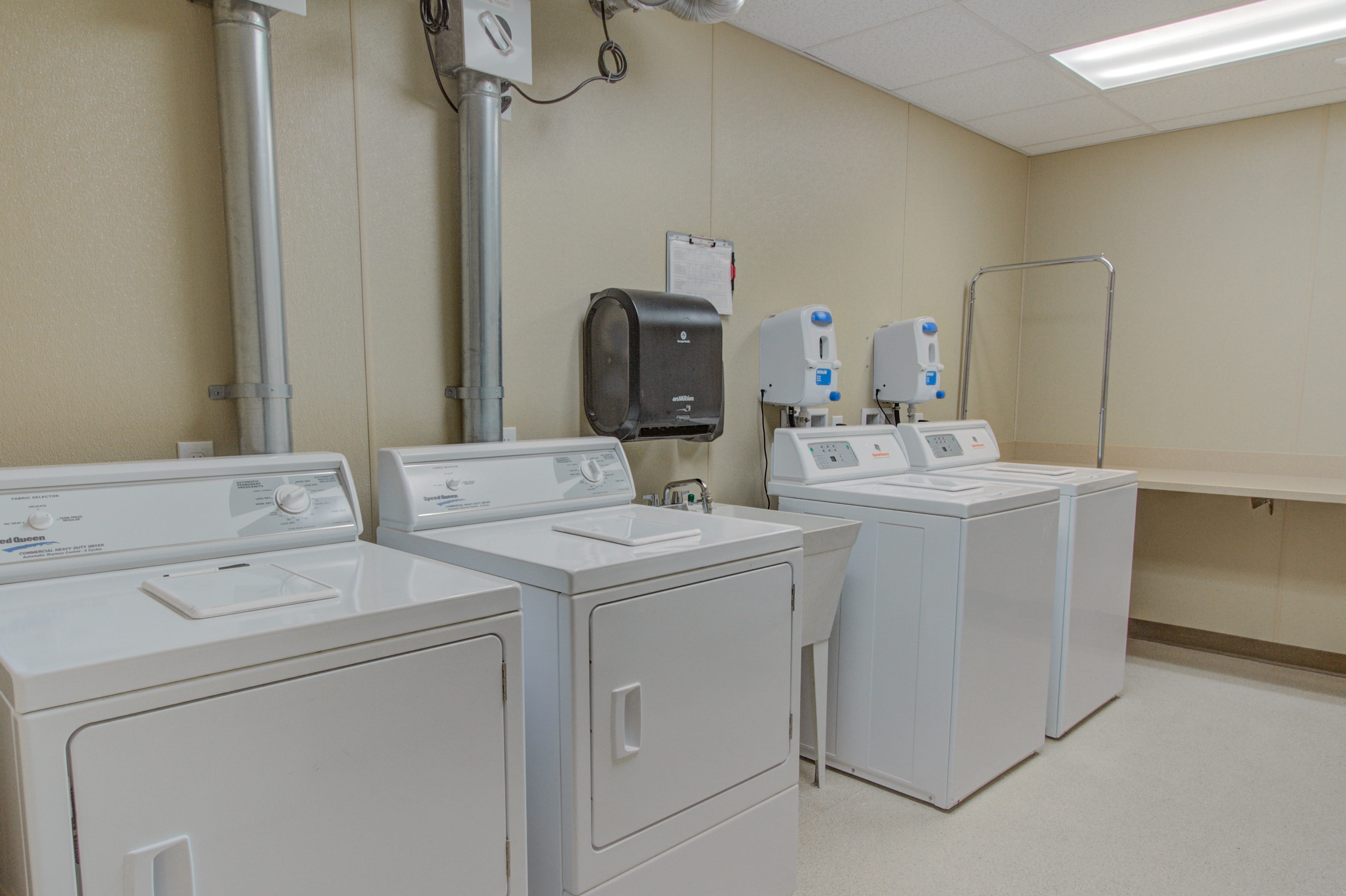 On-site resident laundry facility at The Plaza at Waikiki.