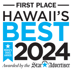 First Place Hawaii's Best 2024 People's Choice Award badge.